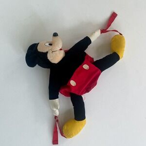 Mickey's Pals Disney Mickey Mouse Plush‎ Backpack Vintage Novelty Bag